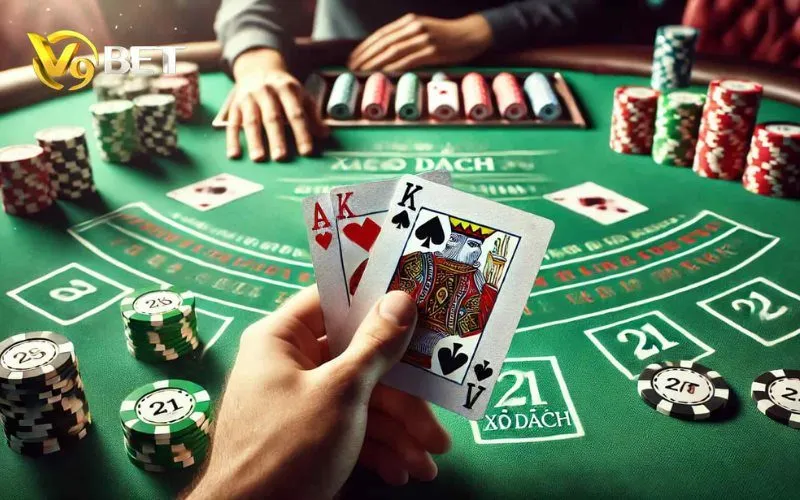 Hình ảnh Xi Dach V9bet 1 trong bài viết Xì Dách V9BET: Các Tình Huống Thú Vị Khi Chơi. Xì Dách V9BET